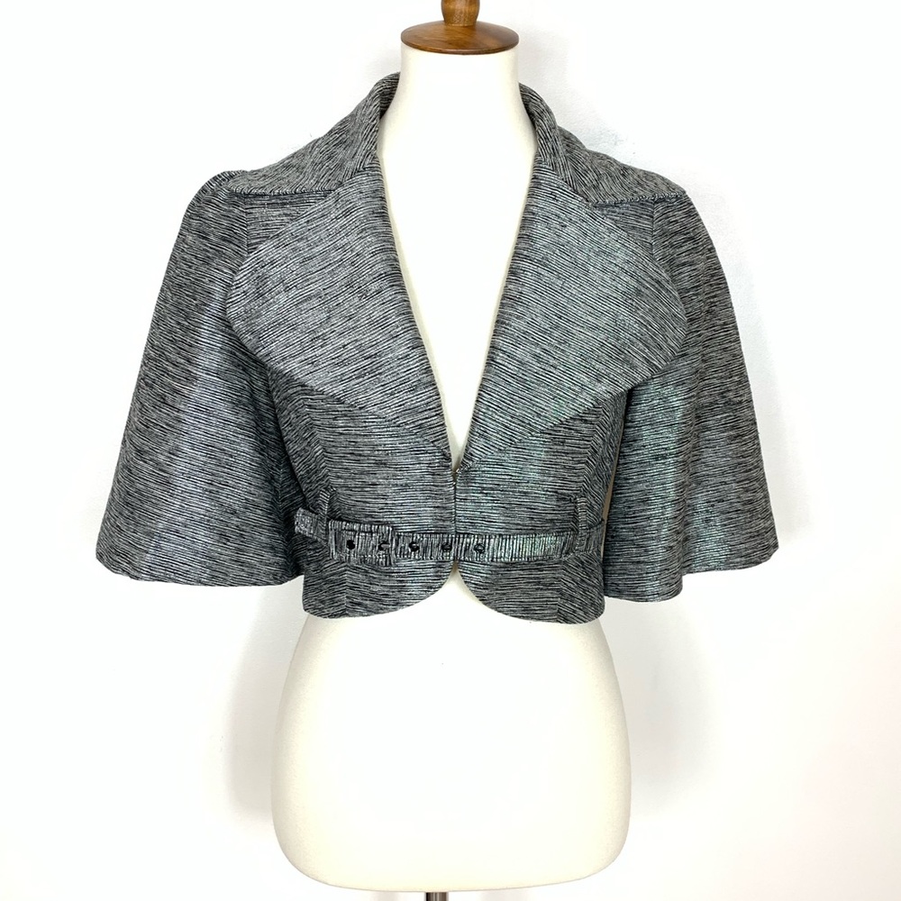 KLS Silk Cotton Crop Blazer Size Medium